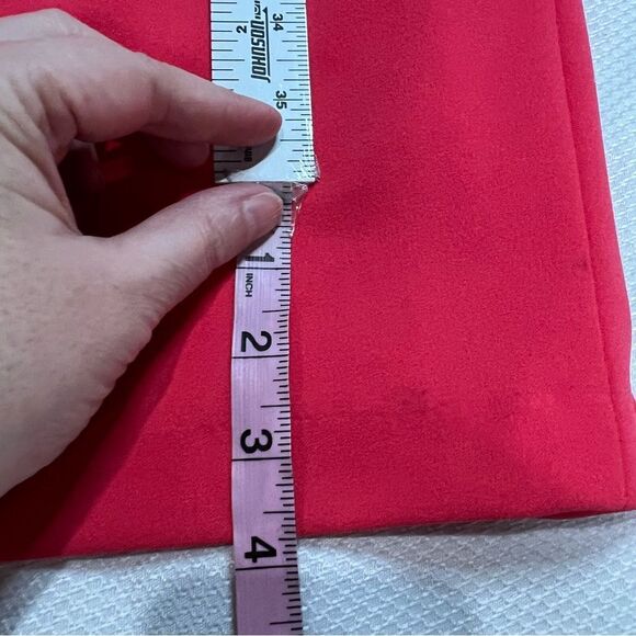 Calvin Klein Pink Chiffon-Cuff Floral Appliqué Long Bell-Sleeve Dress - Picture 8 of 9